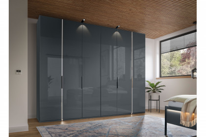 San Antonio von Musterring - Dreh-Falttürenschrank und Bettanlage lava