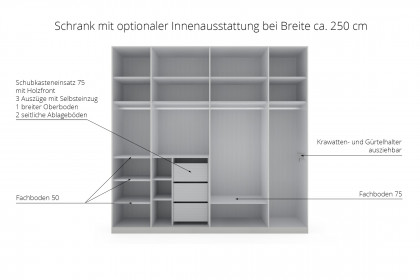 San Antonio von Musterring - Dreh-Falttürenschrank und Bettanlage lava