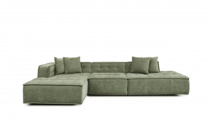 Canna von Het Anker - Ecksofa links grün