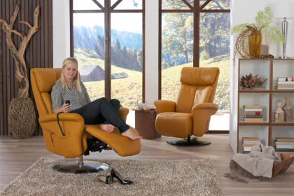 7727 von Himolla - Relaxsessel safran