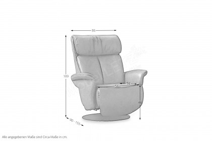 7727 von Himolla - Relaxsessel safran