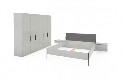 San Antonio von Musterring - Schlafzimmer champagner mit Glasfronten