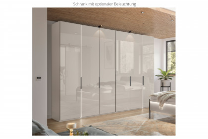 San Antonio von Musterring - Schlafzimmer champagner mit Glasfronten