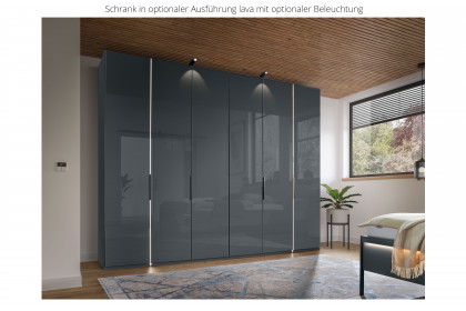 San Antonio von Musterring - Schlafzimmer champagner mit Glasfronten