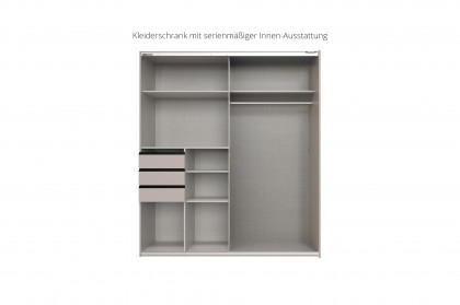 Tilburg von Wimex - Schlafzimmermöbel grafit/ Glas schwarz