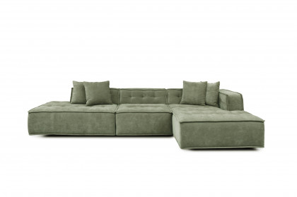 Canna von Het Anker - Ecksofa rechts grün