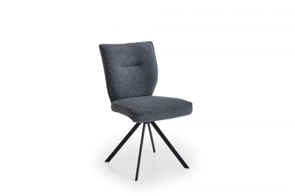 Studioline von Niehoff Sitzmöbel - Stuhl mit Chenille-Flachgewebe Bezug