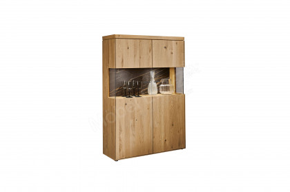 WM 2520 von Wöstmann - Highboard Wildeiche massiv, soft gebürstet