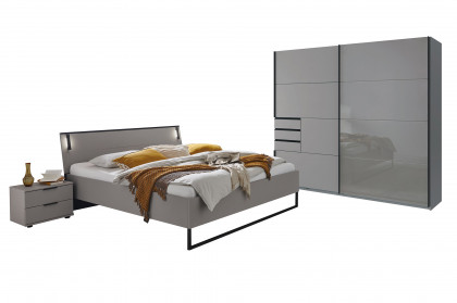 Tilburg von Wimex - Schlafzimmer saharagrau 3-teilig