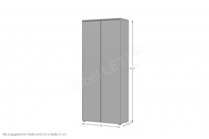 GW-Mailand von Germania - Aktenschrank 2-türig, graphit