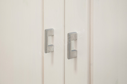 Vita von Wohnglücklich - Kombi-Kleiderschrank Kiefer weiß 2. Wahl