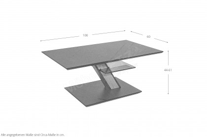 5834 von Vierhaus - Couchtisch in Marmar Marmor Nero