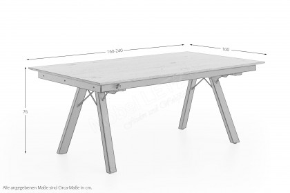 Bridge-dining von Niehoff Sitzmöbel - Esstisch aus Eiche-Echtholzfurnier