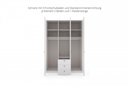 Marlow von Wiemann - Kleiderschrank weiß ca. 150 cm breit