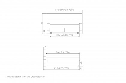 Comfort von Hasena - Boxspringbett Mary in Natural