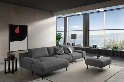 Forma-LE25 von designwerk - Eckcouch links dark-grey