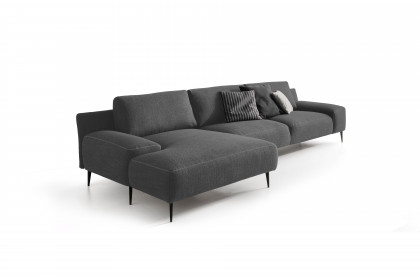 Forma-LE25 von designwerk - Eckcouch links dark-grey