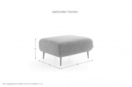 Forma-LE25 von designwerk - Eckcouch links dark-grey