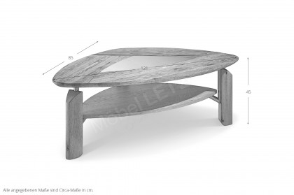 1573 HK von Hasse - Couchtisch Kernbuche