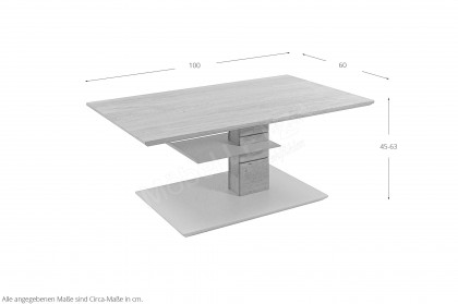 5644 von Vierhaus - Couchtisch in Wildeiche
