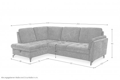 Luana von Sit & More - Polstergarnitur links forest