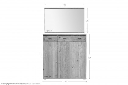 Lopez von MCA - Garderobe in Ast & Balkeneiche