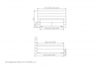 Comfort von Hasena - Boxspringbett Mary in Chocolate