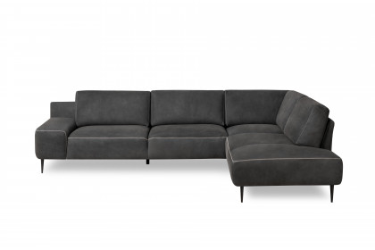 Forma-LE25 von designwerk - Ledersofa rechts black