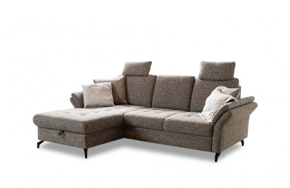 Luana von Sit & More - Ecksofa links cappuccino