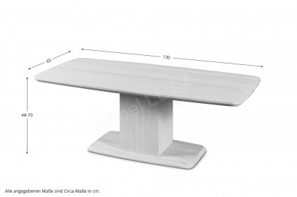 #244 Coffee Table von Skovby - Couchtisch Eiche, weiß geölt