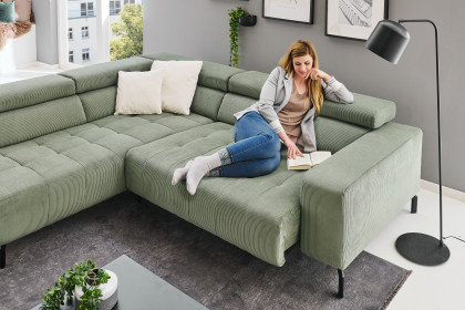 MP-IN25098 von Megapol - Ecksofa Ausführung links forest