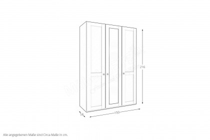 Marlow von Wiemann - Landhaus-Schrank kieselgrau