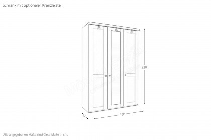 Marlow von Wiemann - Landhaus-Schrank kieselgrau