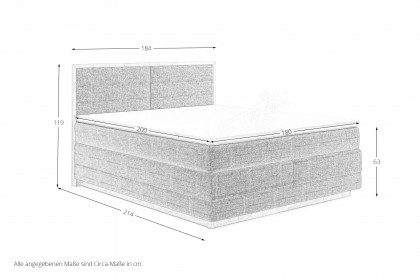 Palma III von COTTA - Boxspringbett moss