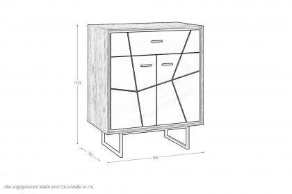 Brolo-Schlafzimmer von Meble Wojcik - Kombi-Kommode mit Kufen