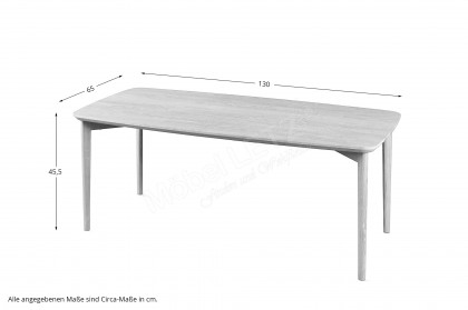 #244 Coffee Table von Skovby - Couchtisch Nussbaumfurnier, natur geölt