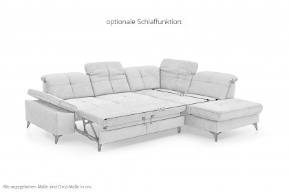 MP-IN24022 von Megapol - Ecksofa Variante rechts silver