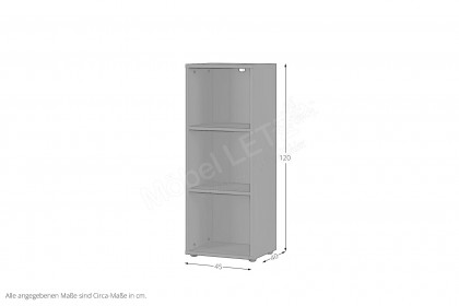 GW-Mailand von Germania - Regal mit 2 offenen Fächern