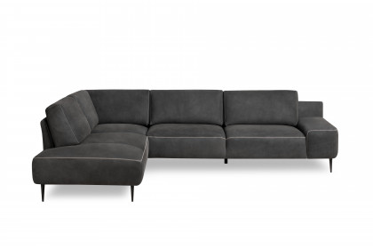 Forma-LE25 von designwerk - Ledersofa links black