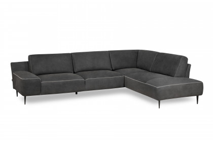 Forma-LE25 von designwerk - Ledersofa links black