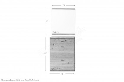 Lopez von MCA - Garderobe in Ast & Balkeneiche