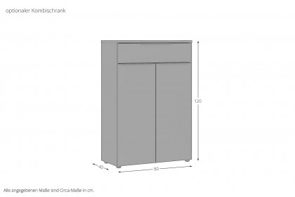 GW-Mailand von Germania - Bücherregal halbhoch