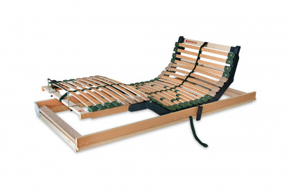 Portoflex Motor-Kombi-G von Ahorn - Lattenrost mit motorischer Verstellung und seitlicher Bettkastenöffnung