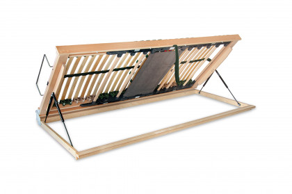 Portoflex Motor-Kombi-G von Ahorn - Lattenrost mit motorischer Verstellung und seitlicher Bettkastenöffnung