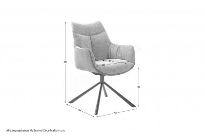 Leros von MCA - Armlehnenstuhl in Cappuccino