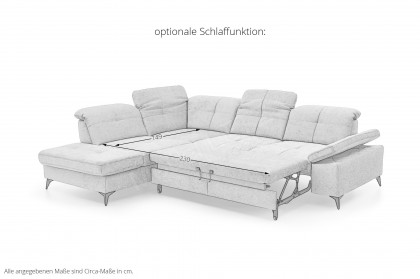MP-IN24022 von Megapol - Ecksofa Variante links silver