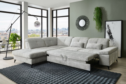 MP-IN24022 von Megapol - Ecksofa Variante links silver