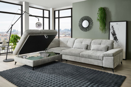 MP-IN24022 von Megapol - Ecksofa Variante links silver