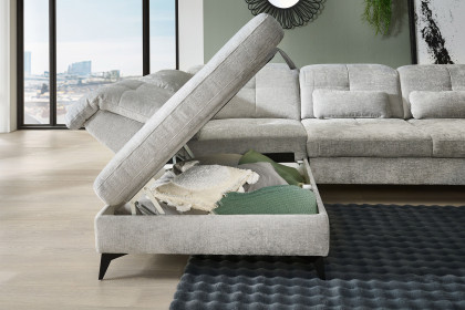 MP-IN24022 von Megapol - Ecksofa Variante links silver