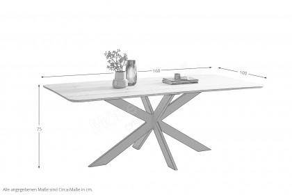 Mark-dining von Elfo Möbel - Esstisch mit Schweizer Kante